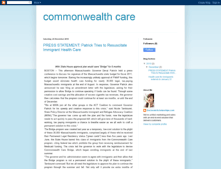 commonwealthcare.blogspot.com screenshot