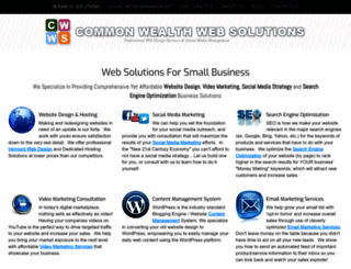 commonwealthwebsolutions.com screenshot