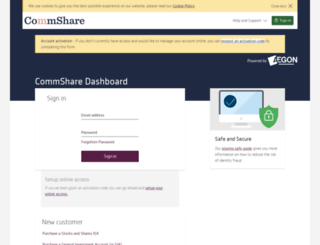 commshare.cofunds.co.uk screenshot