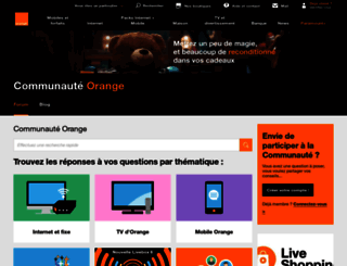communaute.orange.fr screenshot