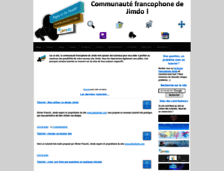 communautefrancophone.jimdo.com screenshot