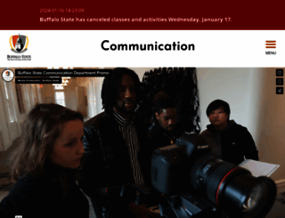 communication.buffalostate.edu screenshot