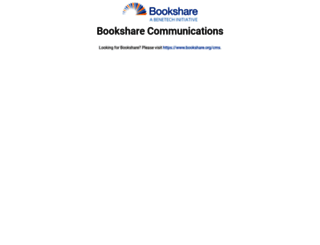 communications.bookshare.org screenshot