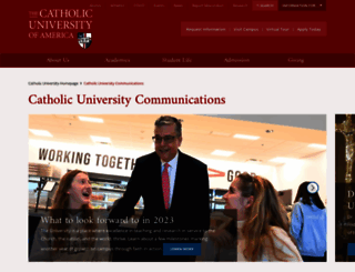 communications.cua.edu screenshot