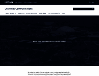 communications.uconn.edu screenshot
