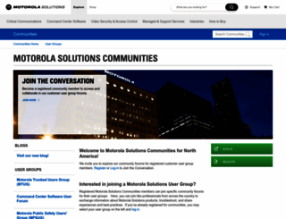 communities.motorolasolutions.com screenshot
