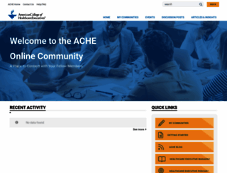 community.ache.org screenshot