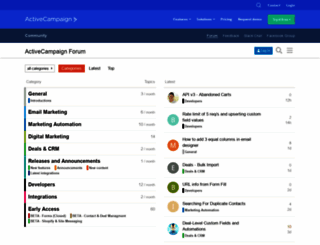 community.activecampaign.com screenshot