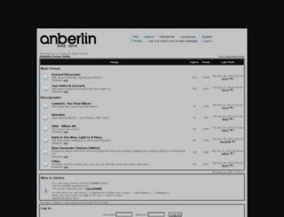 community.anberlin.com screenshot