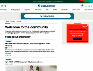 community.babycentre.co.uk screenshot