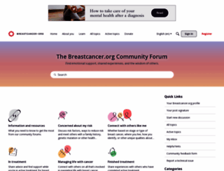 community.breastcancer.org screenshot