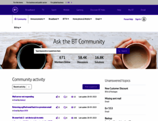community.bt.com screenshot