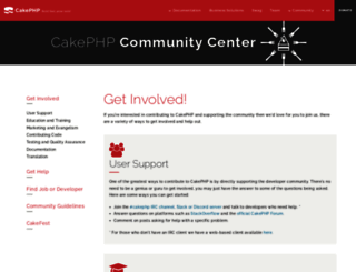 community.cakephp.org screenshot