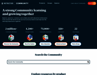 community.canvaslms.com screenshot