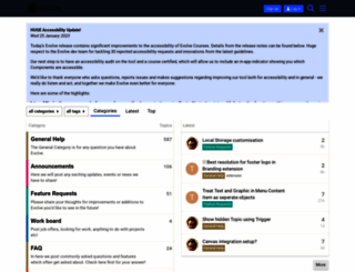 community.evolveauthoring.com screenshot