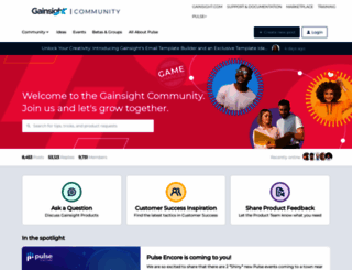 community.gainsight.com screenshot