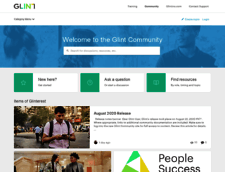 community.glintinc.com screenshot