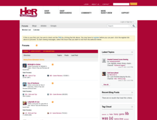 community.herinteractive.com screenshot