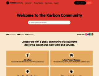 community.karbonhq.com screenshot