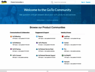 community.logmein.com screenshot