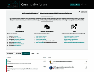 community.lsst.org screenshot