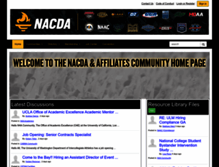 community.nacda.com screenshot