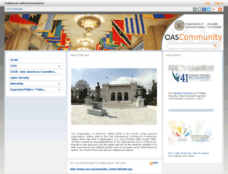 community.oas.org screenshot