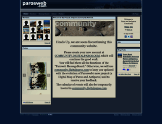 community.parosweb.com screenshot