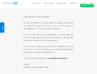 community.pirate3d.com screenshot