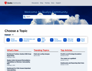 community.qualys.com screenshot