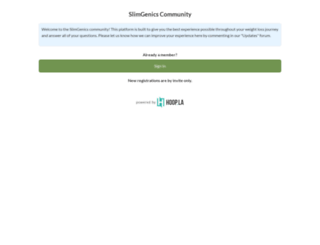 community.slimgenics.com screenshot