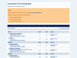 community.theturninggate.net screenshot