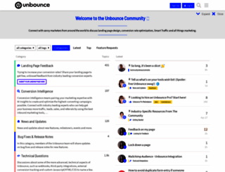 community.unbounce.com screenshot