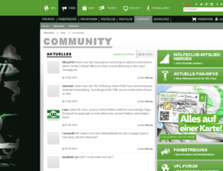 community.vfl-wolfsburg.de screenshot