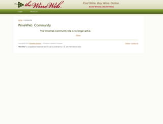 community.wineweb.com screenshot