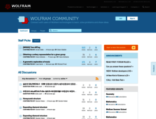 community.wolfram.com screenshot