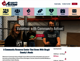 communityactionskagit.org screenshot