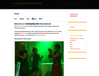 communityartsinternational.com screenshot