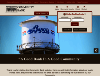 communitybankavon.com screenshot