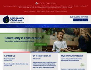 communitychildrens.org screenshot