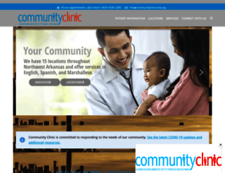 communityclinicnwa.org screenshot