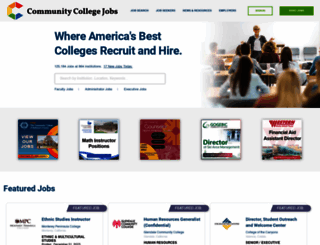 communitycollegejobs.com screenshot