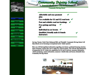 communitydrivingschool.ca screenshot