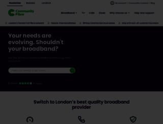 communityfibre.co.uk screenshot