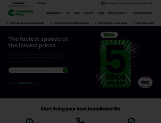 communityfibre.co.uk screenshot