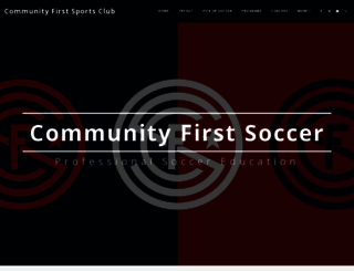 communityfirstsoccer.com screenshot