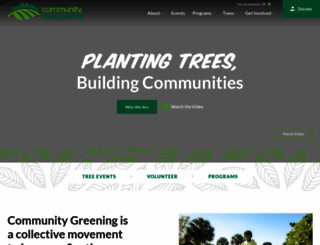communitygreening.org screenshot
