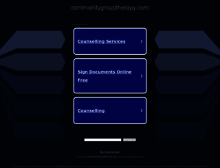 communitygrouptherapy.com screenshot