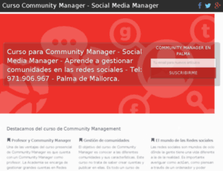 communitymanagermallorca.es screenshot