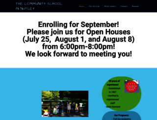 communityschoolnutleynj.com screenshot